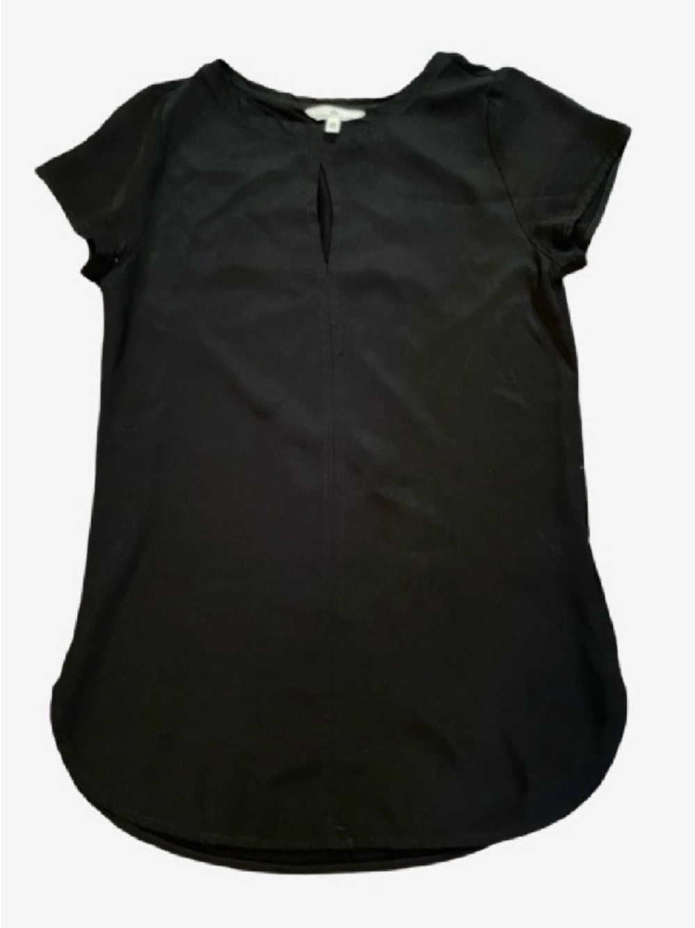 RW&CO Black Blouse with Short Sleeves